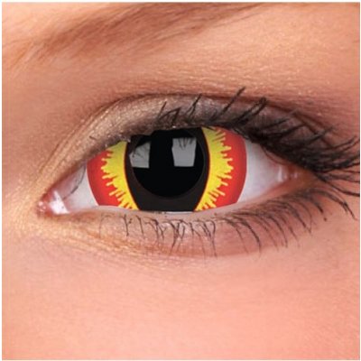 MaxVue Vision ColorVue Crazy čočky Smaug´s Eyes roční nedioptické 2 ks – Zboží Mobilmania