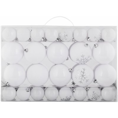 home LIVARNO Ozdoby na vánoční stromek 68dílná sada bílá – Zboží Dáma
