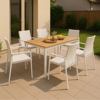 FurniGO Zahradní hliníková sestava Maui béžová – Hledejceny.cz