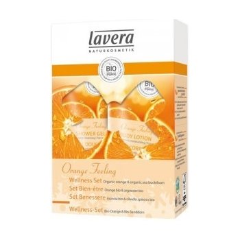 Lavera BIO Pomeranč BIO Rakytník sprchový krém 150 ml + tělové mléko Body Spa 150 ml dárková sada