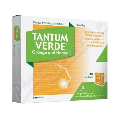 Tantum Verde Orange and Honey 3mg pas.40 – Hledejceny.cz