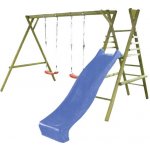 Marimex Dětská dřevěná houpačka 11 se skluzavkou – Zboží Mobilmania