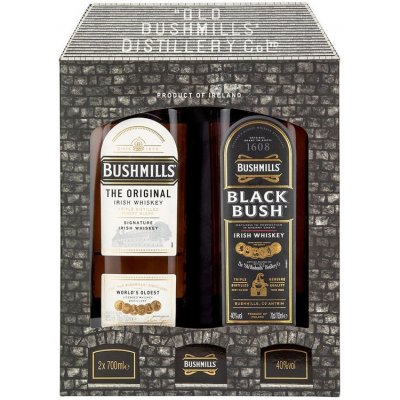 Bushmills Original a Bushmills Black Bush 40% 2 x 0,7 l (karton)