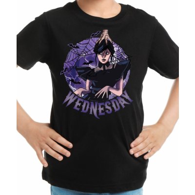 Fajntričko Kids Dětské tričko Wednesday černá – Hledejceny.cz