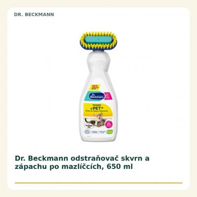Dr. Beckmann odstraňovač skvrn a zápachu po mazlíčcích 650 ml – Zboží Dáma