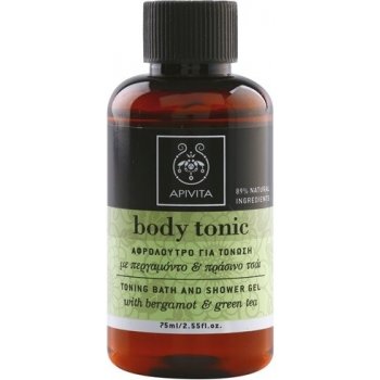 Apivita Body Tonic Bergamot & Green Tea sprchový a koupelový gel 75 ml