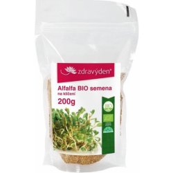 ZdravýDen Bio alfalfa semena na klíčení 200 g