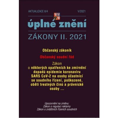 Aktualizace II/4 2021- Občanský zákoník, Občanský soudní řád – Zboží Mobilmania