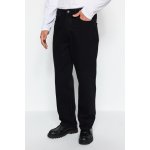 Trendyol pánské černé džíny pytlovité džíny džínové kalhoty černá – Zboží Dáma