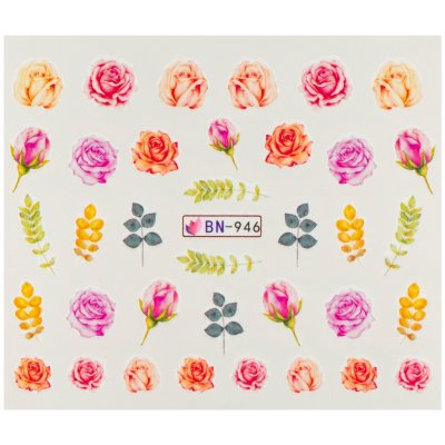 BIO nails Vodolepka BN 946 květy a listy – Zboží Mobilmania