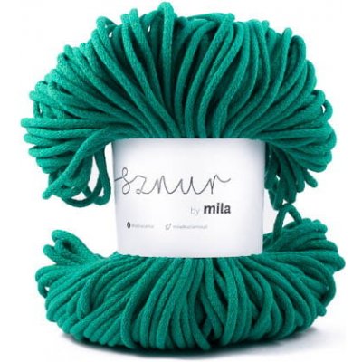 Bavlněná šňůra MILA 3mm - Smaragdová/P63 – Zboží Dáma