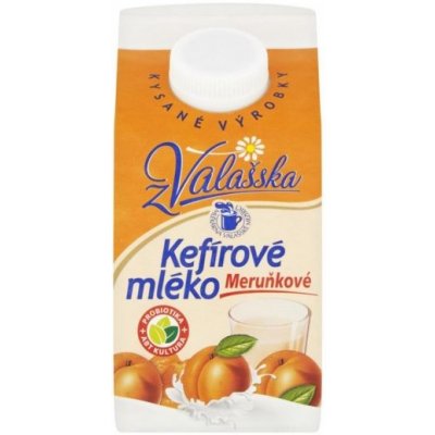 Mlékárna Valašské Meziříčí Kefírové mléko nízkotučné meruňkové 450 g – Hledejceny.cz