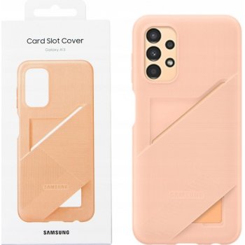Samsung Back Cover with Card Pocket Samsung Galaxy A13 broskvové EF-OA135TPEGWW