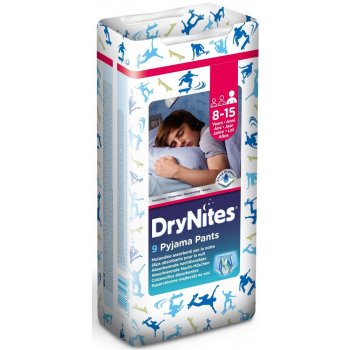 Huggies Dry nites absorpční kalhotky 8-15 let/boys/25-57 kg 9 ks