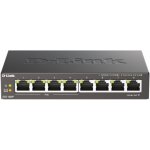 D-Link DGS-1008P D-Link DGS-1008P 8-port Gigabit Desktop Switch, 4 porty jsou PoE+, PoE budget 68W – Zboží Živě
