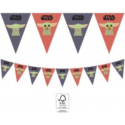 Procos EKO Vlaječková girlanda Star Wars 9 vlajek – Zboží Dáma