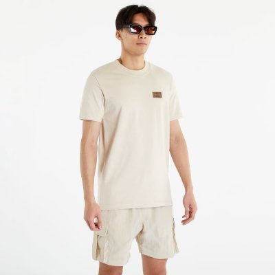 Calvin Klein Jeans Shrunken Badge Short Sleeve Tee Classic Beige – Hledejceny.cz