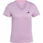 adidas Dámské triko WORKOUT MIN V NECK TEE Fialová Bílá – Zboží Mobilmania
