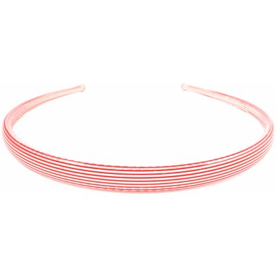 Plastová úzká čelenka do vlasů červená – Zboží Dáma
