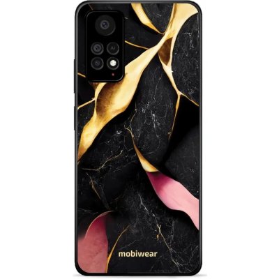 Pouzdro Mobiwear Glossy Xiaomi Redmi Note 11 Pro 5G - G021G Černý a zlatavý mramor