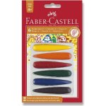 Faber Castell Plastové pastelky voskovky do dlaně 6ks – Zboží Mobilmania