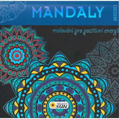 Mandaly antistres - malování pro pozitivní energii - modrá – Zboží Mobilmania