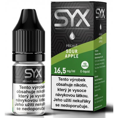 SYX NS Sour Apple 10 ml 16,5mg – Zboží Mobilmania
