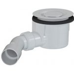 Vaničkový sifon designový SAT 90 x 40/50mm bílá krytka E90KOB – Sleviste.cz