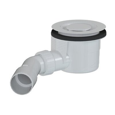 Vaničkový sifon designový SAT 90 x 40/50mm bílá krytka E90KOB – Sleviste.cz