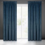 EUROFIRANY ZATEMŇOVACÍ ZÁVĚS NA PÁSCE VILLA 140X270 CM NÁMOŘNICKÁ MODRÁ – Sleviste.cz