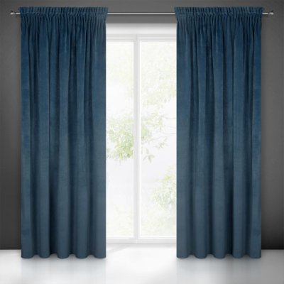 EUROFIRANY ZATEMŇOVACÍ ZÁVĚS NA PÁSCE VILLA 140X270 CM NÁMOŘNICKÁ MODRÁ – Sleviste.cz