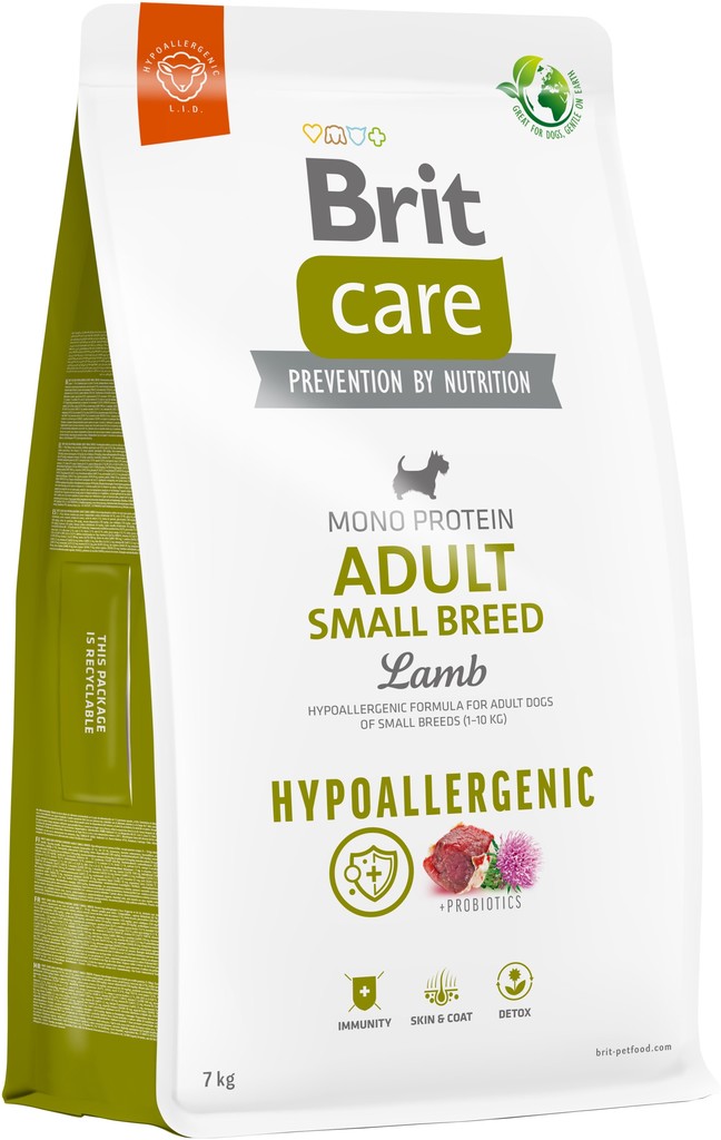 Brit Care Dog Hypoallergenic Adult Small Breed Lamb 7 kg