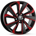 Škoda Riegel 7x17 5x100 ET51 black red | Zboží Auto