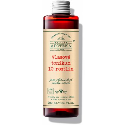 Havlíkova apotéka vlasové tonikum z 10 rostlin 200 ml – Hledejceny.cz