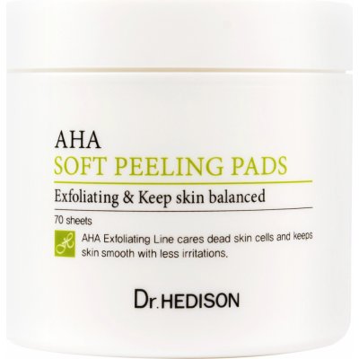 Dr.Hedison AHA Soft Peeling Pads exfoliační pleťové tampony 70 ks – Zboží Mobilmania