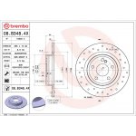 Brzdový kotouč BREMBO 08.B348.4X