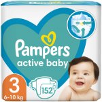 Pampers active baby 3 152 ks – Sleviste.cz