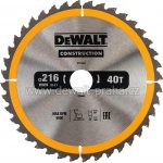 DeWALT DT1953 Pilový kotouč 216 x 30 mm, 40 zubů – Hledejceny.cz