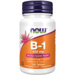 Now Foods Vitamín B1 100 mg 100 tablet – Hledejceny.cz