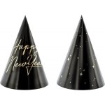 PartyDeco Čepičky černé Happy New Year 6ks – Hledejceny.cz