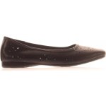 comfort dámské kožené baleríny prodyšné elegantní černé – Sleviste.cz