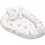 Baby Nellys Oboustranné hnízdečko medvídek bílé – Zboží Dáma