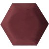 Obraz Scobax Riwiera Hexagon 6x15 cm tmavě červená