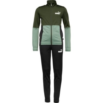 Puma Colorblock Poly Suit CL B chlapecká souprava tmavě šedá – Zboží Dáma