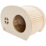 PetBuddy karavan přírodní domek 34.5 x 20 x 22 cm borové dřevo – Hledejceny.cz
