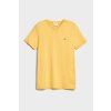 Pánské Tričko Gant tričko SLIM SHIELD V-NECK T-SHIRT žlutá