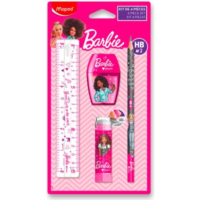MAPED Souprava MAPED Barbie 4ks školních potřeb 486817 – Hledejceny.cz