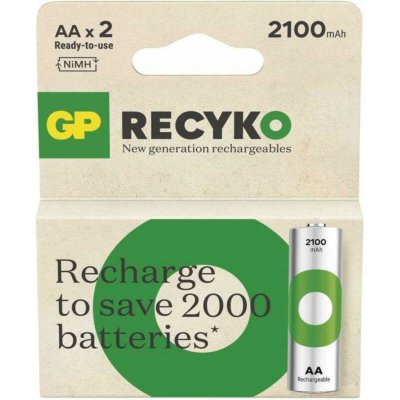 GP ReCyko AA 2100mAh 2ks 1032222211 – Zboží Živě