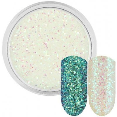 Rossart Bílé glitre s růžovo-zeleným leskem 0,4 mm 3 ml – Hledejceny.cz