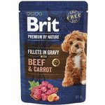 Brit Premium by Nature Adult Dog Fillets in Gravy with Beef & Carrot 85 g – Hledejceny.cz